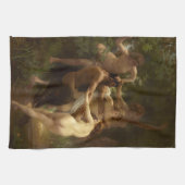 Nymphen und Satyr von William-Adolphe Bouguereau Geschirrtuch (Horizontal)