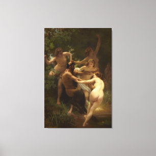 Nymphen und Satyr von William-Adolphe Bouguereau Leinwanddruck