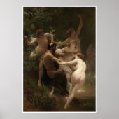 Nymphen und Satyr William-Adolphe Bouguereau Poster (Vorne)