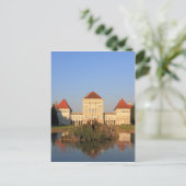 Nymphenburger Schloss bei Sonnenuntergang Postkarte (Stehend Vorderseite)