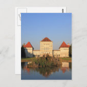 Nymphenburger Schloss bei Sonnenuntergang Postkarte (Vorne/Hinten)