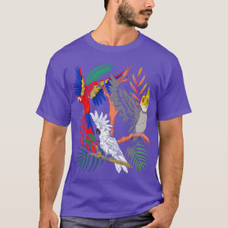 Nymphensittich Kakadu Vogel Tier Geschenk Papagei  T-Shirt