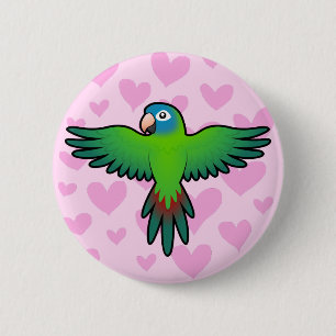 Nymphensittich / Lorikeet / Papageienliebe Button