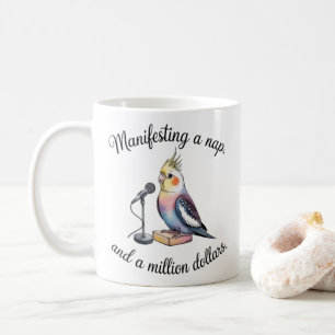 Nymphensittich-Manifestations-Tasse - Lustiger Vog Kaffeetasse