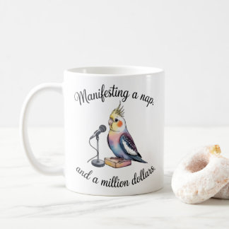 Nymphensittich-Manifestations-Tasse - Lustiger Vog Kaffeetasse