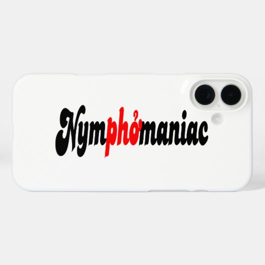 Nymphomanisch Case-Mate iPhone Hülle (Rückseite (Horizontal))