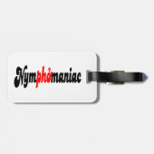 Nymphomanisch Gepäckanhänger (Rückseite horizontal)