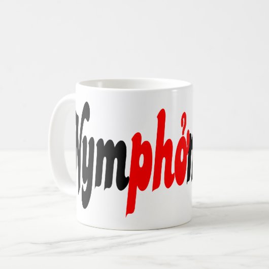 Nymphomanisch Kaffeetasse (Vorderseite Links)