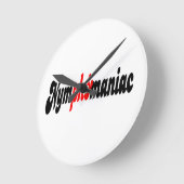 Nymphomanisch Runde Wanduhr (Winkel)
