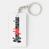 Nymphomanisch Schlüsselanhänger (Rückseite)