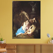 Nymphs by a Fountain (early 1650s) Leinwanddruck (Insitu (Wohnzimmer))