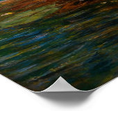 Nymphs Finding the Head of Orpheus by Waterhouse Poster (Ecke)