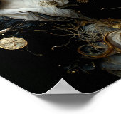 Nyx, Goddess of Night Surreal Fantasy Art Poster (Ecke)