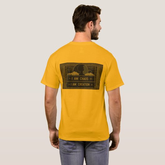 Nyx Goddess Zitat - Ich bin Chaos, ich bin Schöpfu T-Shirt (Schwarz voll)