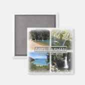 NZ0020 Oceania, Neuseeland, Abel Tasman, Kühlschra Magnet (Vorderseite/Rückseite)
