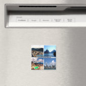 NZ005 NEUSEELAND, Mosaik, Ozeanien, Kühlschrank Magnet (In Situ (Geschirrspüler))