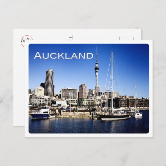 NZ Auckland - Sky Tower - Postkarte (Vorne/Hinten)