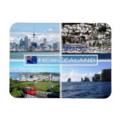 NZ Auckland Skyline - Wellington panorama - Magnet (Horizontal)
