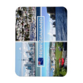 NZ Auckland Skyline - Wellington panorama - Magnet (Vertikal)