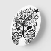 NZ Einheimische Vögel - Rundwanduhr Runde Wanduhr (Winkel)