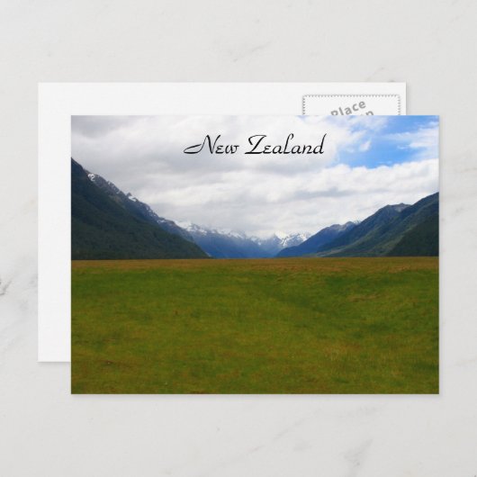 Nz-Feld Postkarte (Vorne/Hinten)