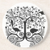 NZ gebürtige Vögel - Sandstein-Untersetzer Getränkeuntersetzer (Vorne)