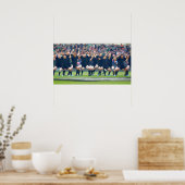 NZ Haka All Blacks Ghosted Watercolor Poster (Küche)