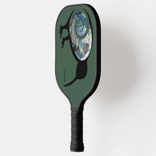 NZ KIWI BIRD PAUA NEW ZEALAND GREEN BROWN CUSTOM PICKLEBALL SCHLÄGER (Links)