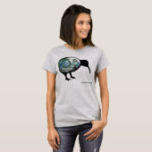 NZ KIWI BLACK SHINY PAUA FERN KORU NEW ZEALAND T-Shirt (Vorne ganz)