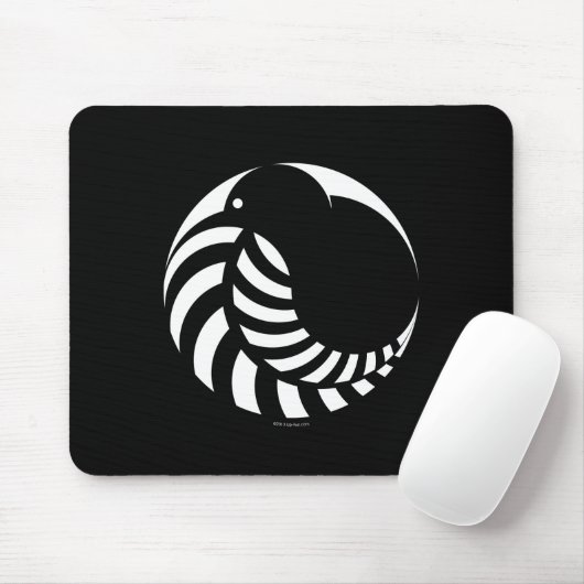 NZ Kiwi/silberner Farn-Emblem Mousepad (Mit Mouse)