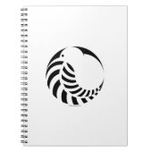 NZ Kiwi/silberner Farn-Emblem Notizblock (Vorderseite)