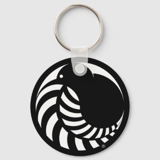 NZ Kiwi / Silver Fern Emblem Schlüsselanhänger