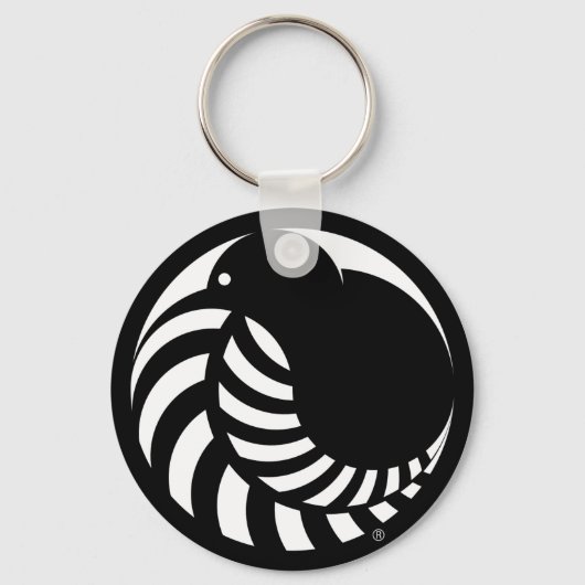 NZ Kiwi / Silver Fern Emblem Schlüsselanhänger (Vorderseite)