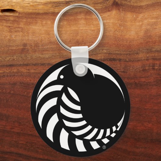 NZ Kiwi / Silver Fern Emblem Schlüsselanhänger (Vorderseite)