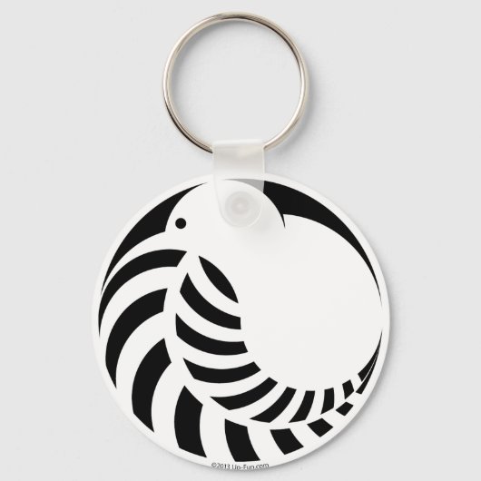 NZ Kiwi / Silver Fern Schlüsselanhänger (Vorderseite)