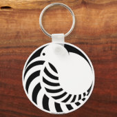 NZ Kiwi / Silver Fern Schlüsselanhänger (Vorderseite)