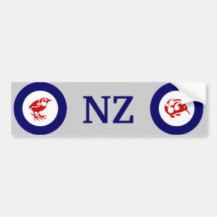 NZ KIWI und Rock Wren Autoaufkleber