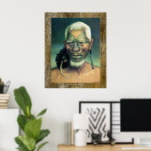 NZ Maori Chieftain Tukukino von Gottfried Lindauer Poster (Heimbüro)