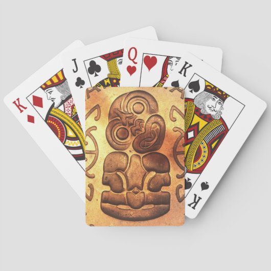NZ Maori Hei Tiki Tuonga Pounamu Art Spielkarten (Rückseite)