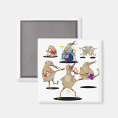 NZ Music Kiwi Band Magnet (Vorderseite/Rückseite)