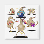 NZ Music Kiwi Band Magnet (Vorne)