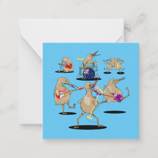 NZ Music Kiwi Band Mitteilungskarte (Vorderseite)