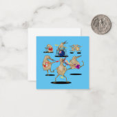 NZ Music Kiwi Band Mitteilungskarte (Vorderseite/Rückseite Beispiel)