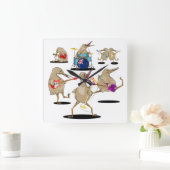 NZ Music Kiwi Band Quadratische Wanduhr (Zuhause)