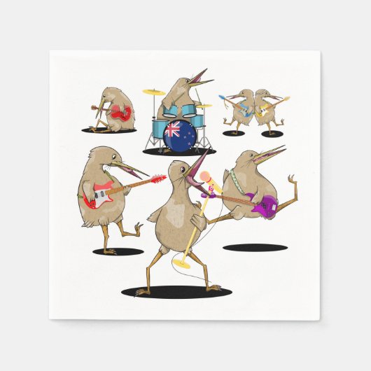 NZ Music Kiwi Band Serviette (Vorderseite)