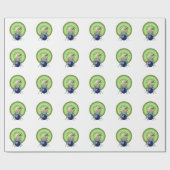 NZ Music Kiwi drumming Geschenkpapier (Flach)