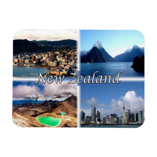 NZ New Zealand - Wellington - Magnet (Horizontal)
