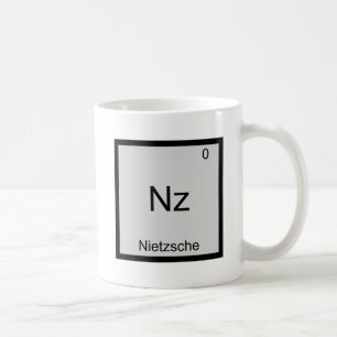 Nz - Nietzsche Funny Element Chemistry Symbol T-Sh Kaffeetasse