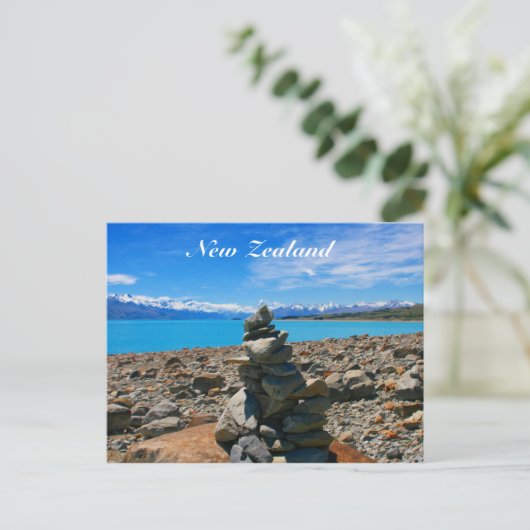 Nz Rocks Postkarte (Stehend Vorderseite)