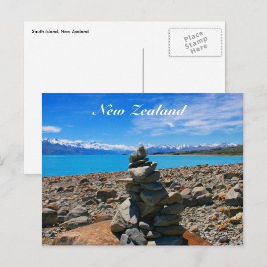 Nz Rocks Postkarte (Vorne/Hinten)